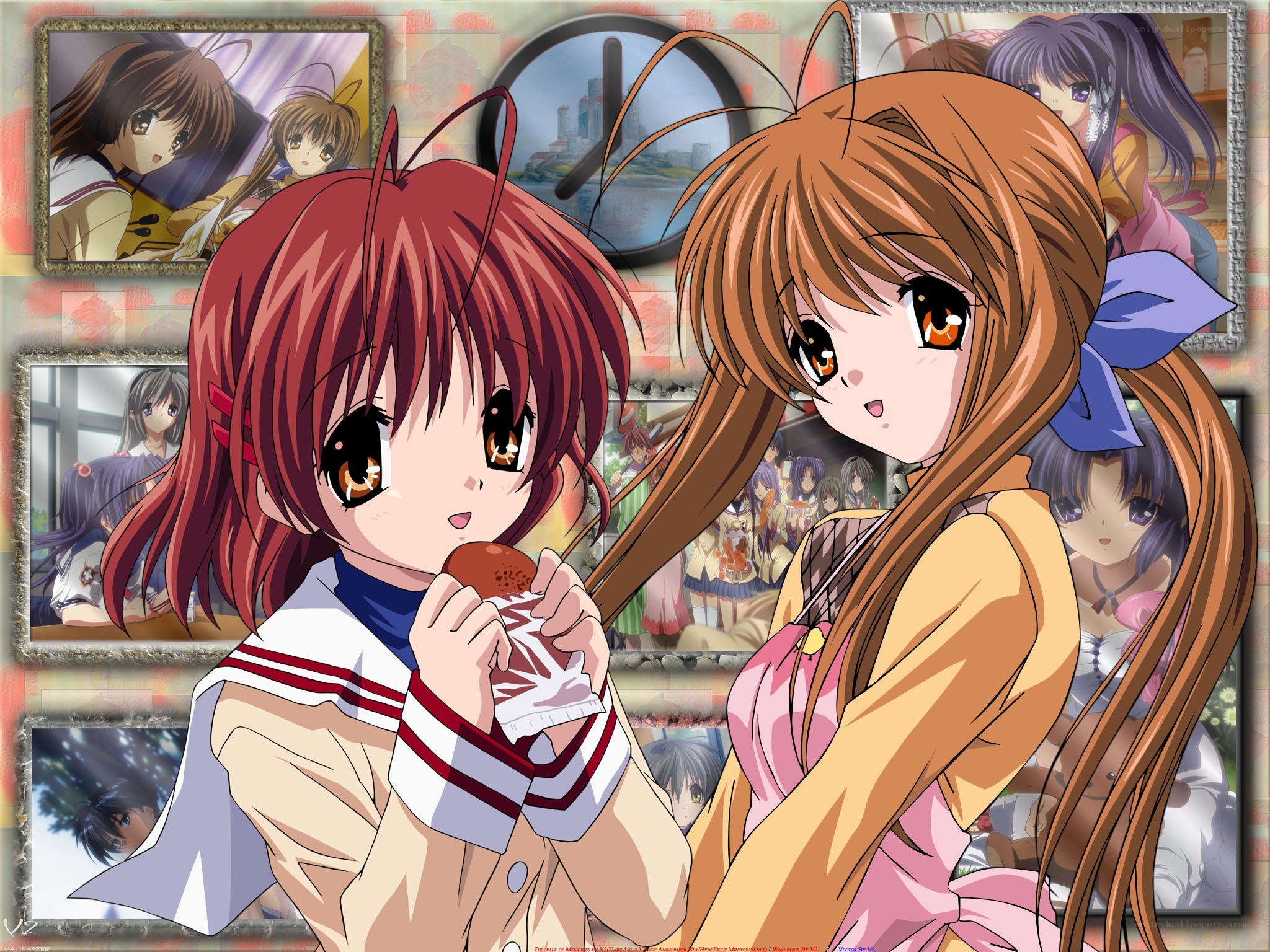 Anime girls collage artwork