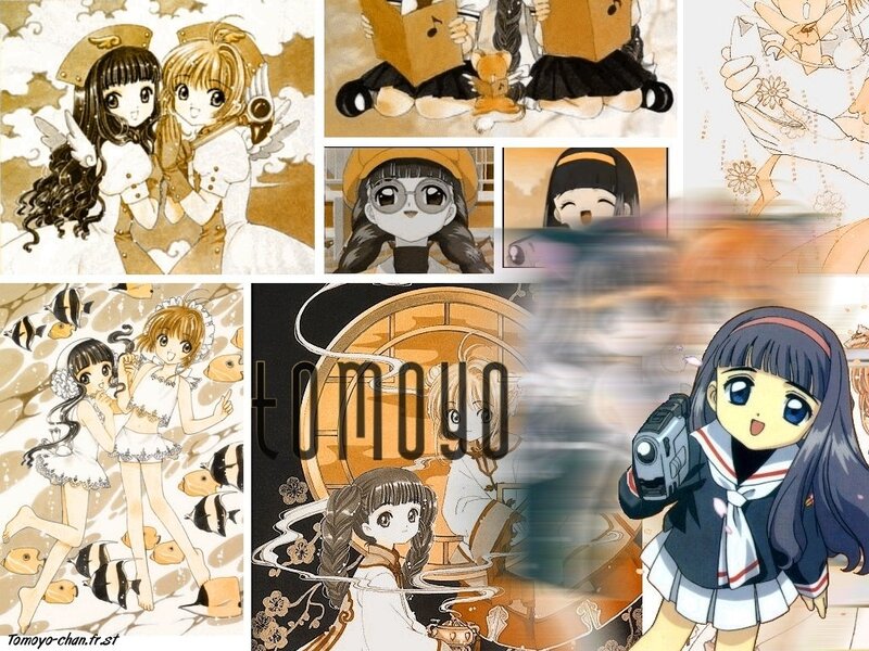 Anime Girls Collage — Brown
