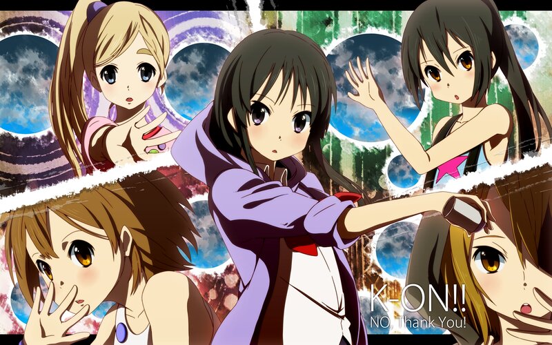 Anime Girls Collage — Purple