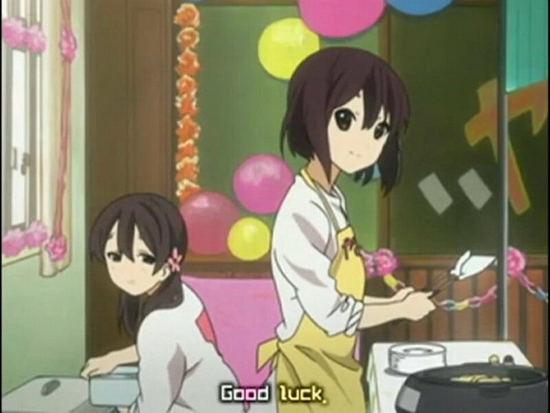 Anime girls cooking together