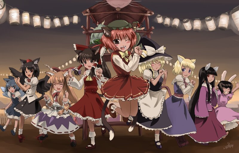 Anime Girls Dancing — Brown