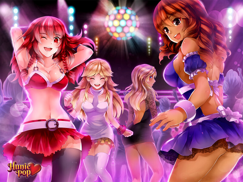 Anime Girls Dancing — Purple