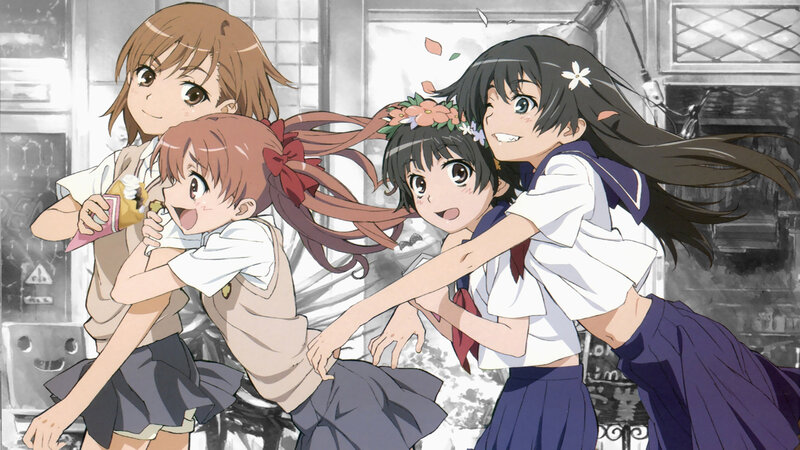 anime girls eating ice cream