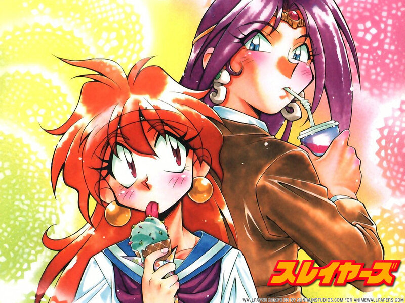 Anime girls eating ice cream
