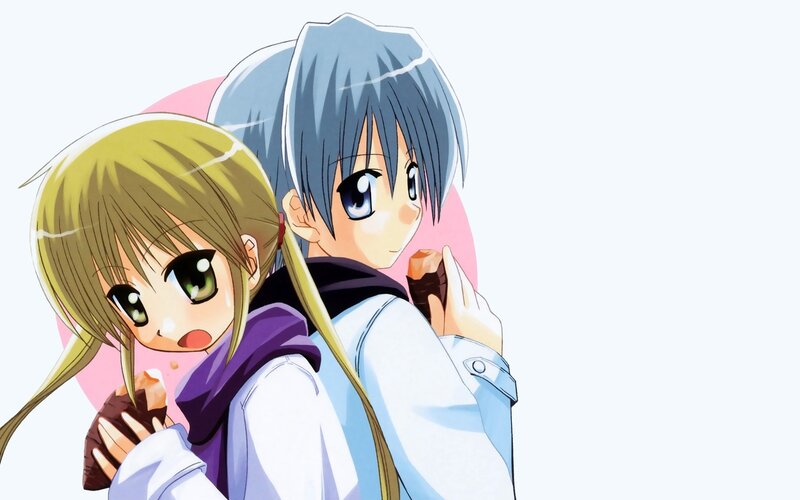 anime girls eating snacks