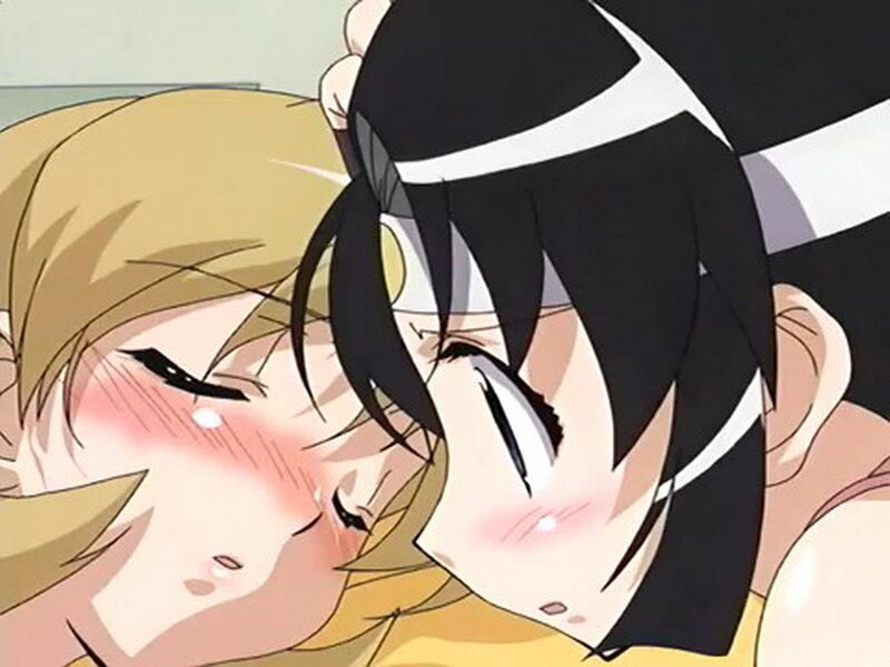 anime girls embracing