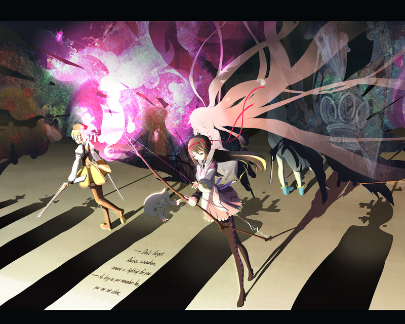 Anime Girls Fighting — Purple