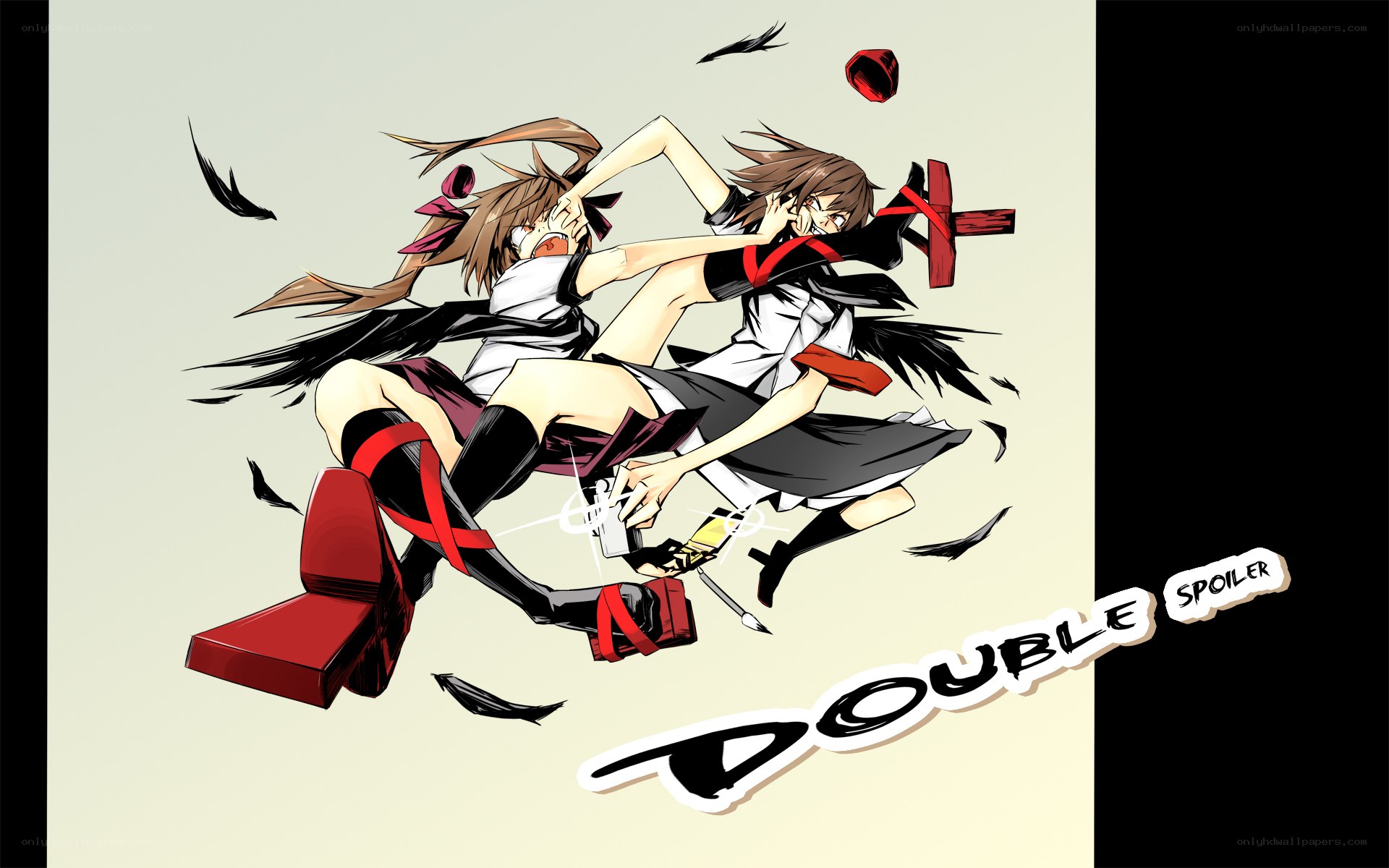anime girls fighting