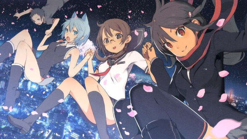Anime Girls Floating