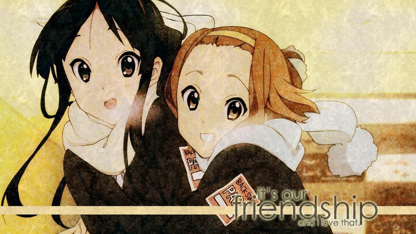 anime girls friendship