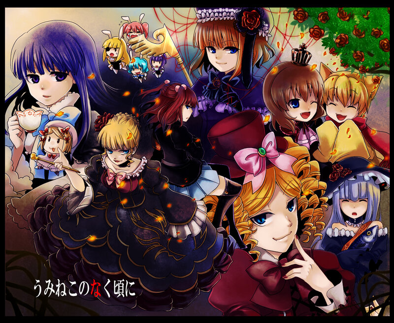 anime girls gathering
