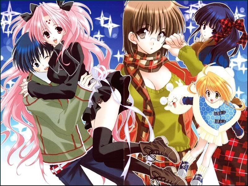 Anime Girls Group — Blue