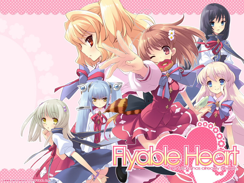 Anime Girls Group — Pink, Cheerful, Donut
