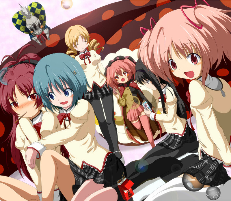 Anime Girls Group — Pink, Playful