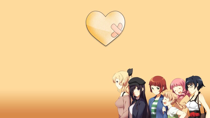 Anime Girls Group — Yellow, Calm