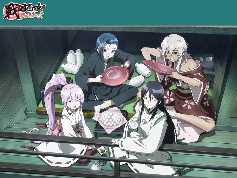 anime girls having a meal