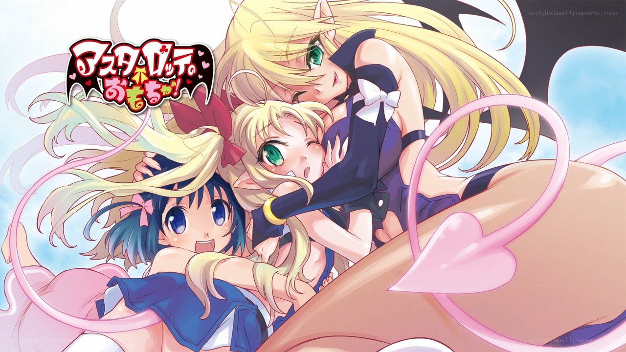anime girls hugging