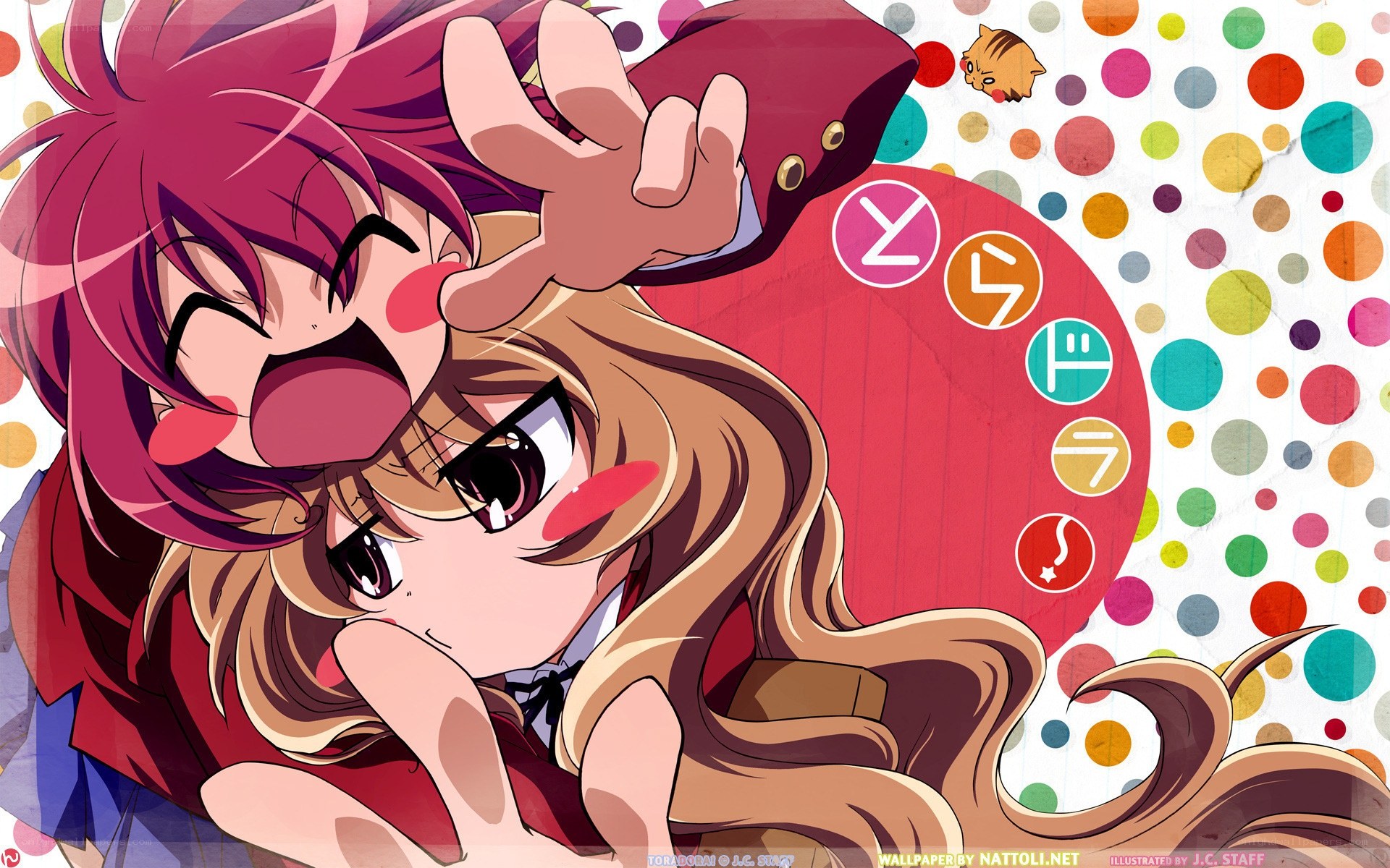 anime girls hugging