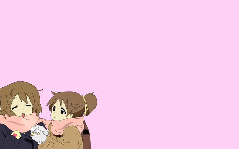anime girls hugging
