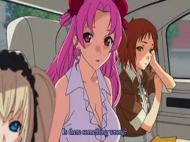 anime girls in a car