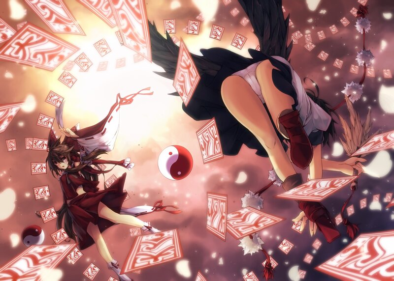 Anime girls in a card battle