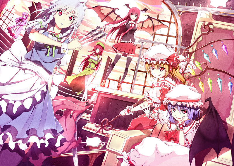 Anime Girls in a Castle