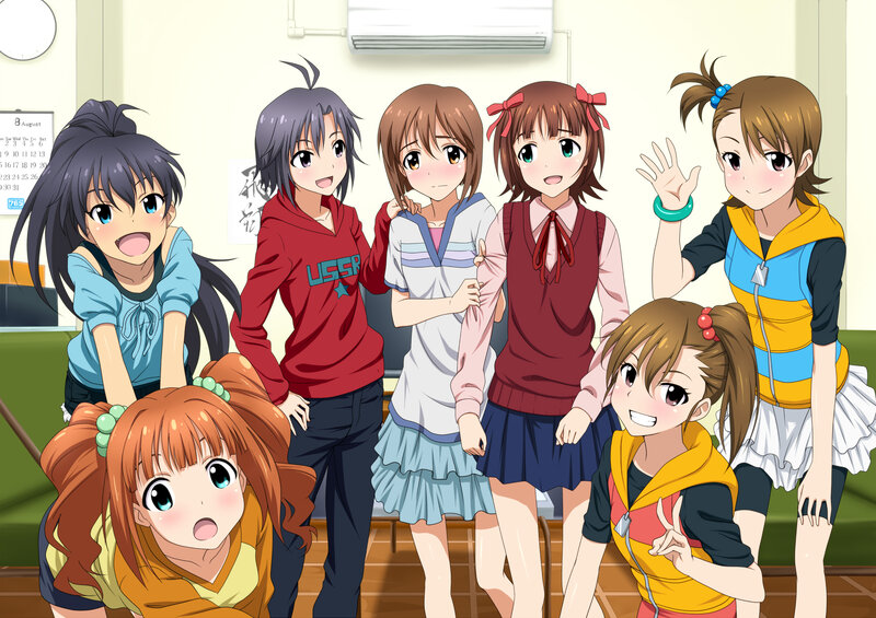 anime girls in a classroom