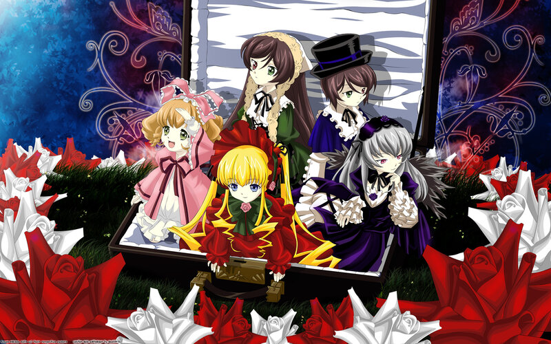 anime girls in a coffin