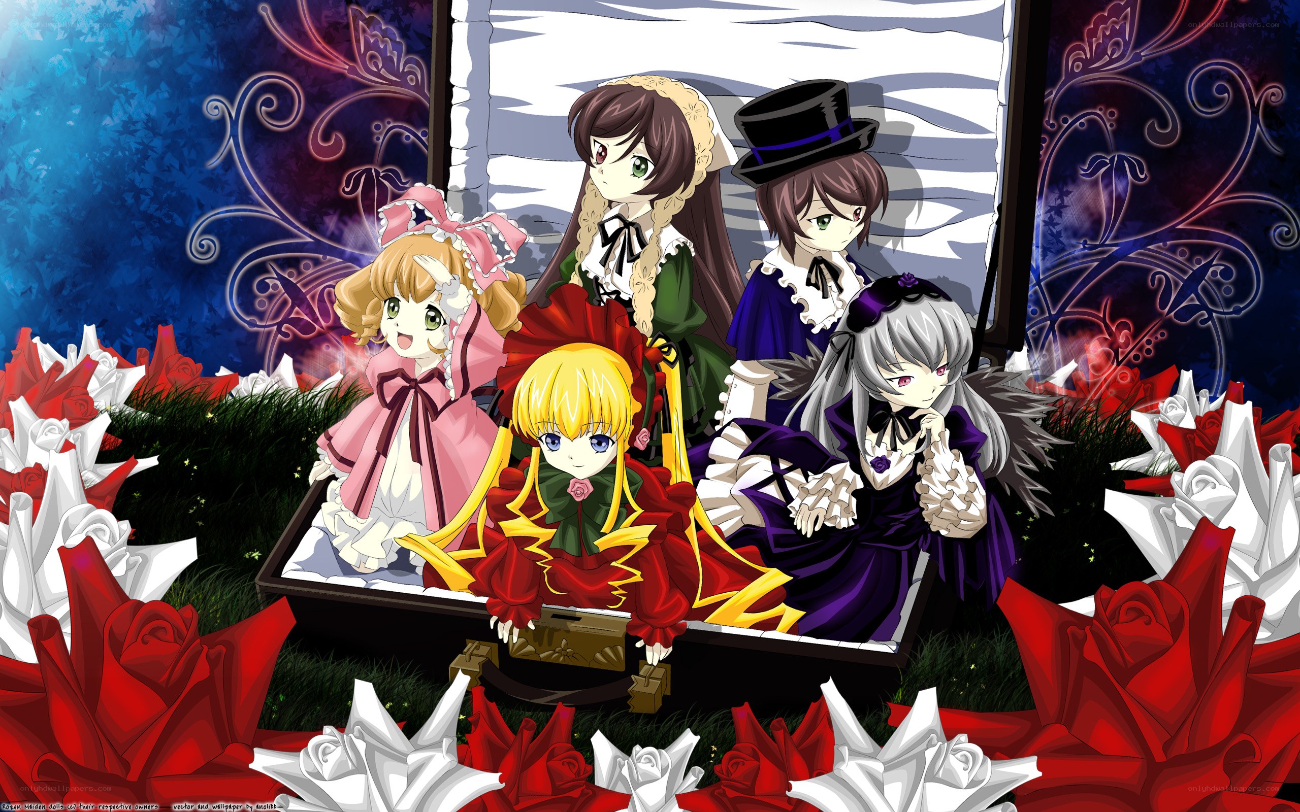 anime girls in a coffin