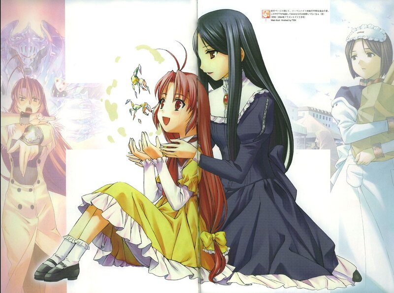 Anime girls in a collage