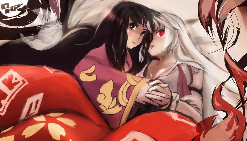 anime girls in a cozy scene