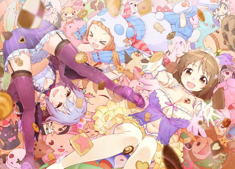 Anime Girls in a Crowd — Purple