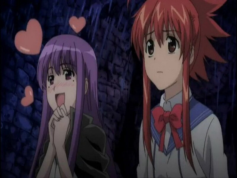 Anime girls in a dark tunnel