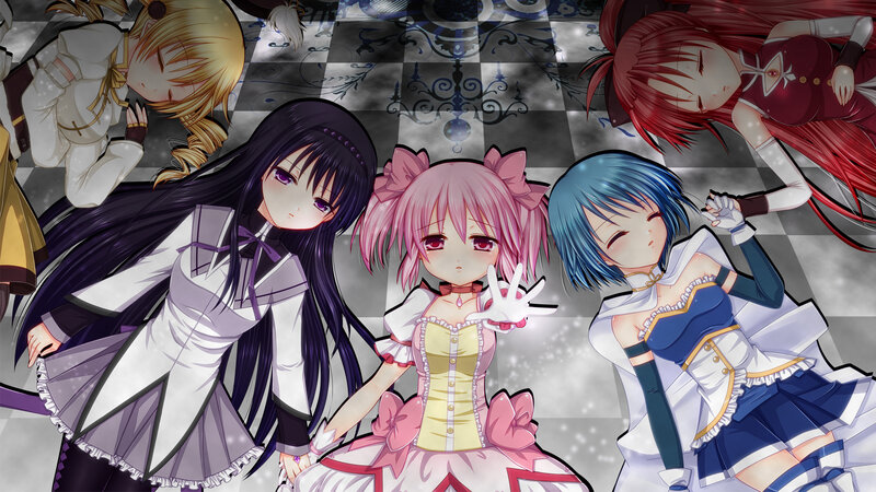 anime girls in a dreamy scene