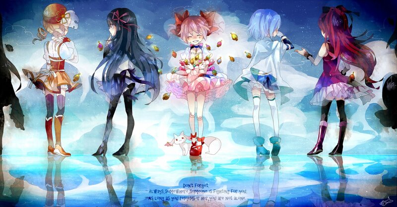 anime girls in a dreamy scene