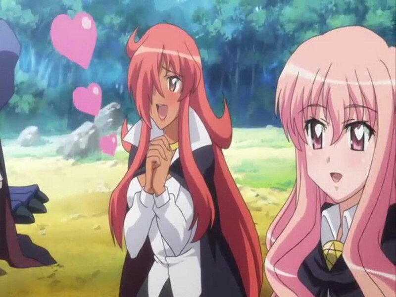 Anime girls in a forest