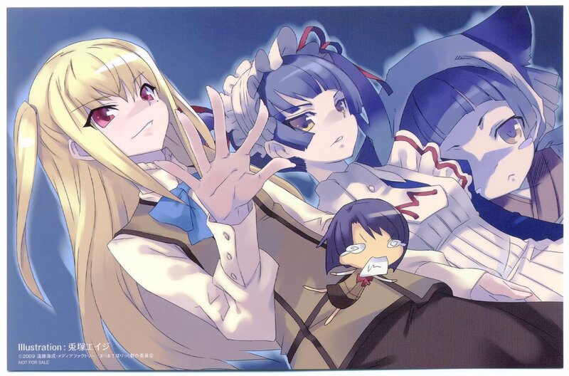 Anime girls in a group