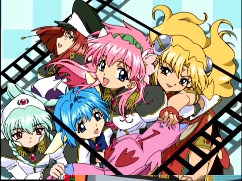 anime girls in a group