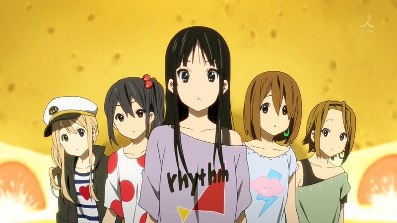 anime girls in a group