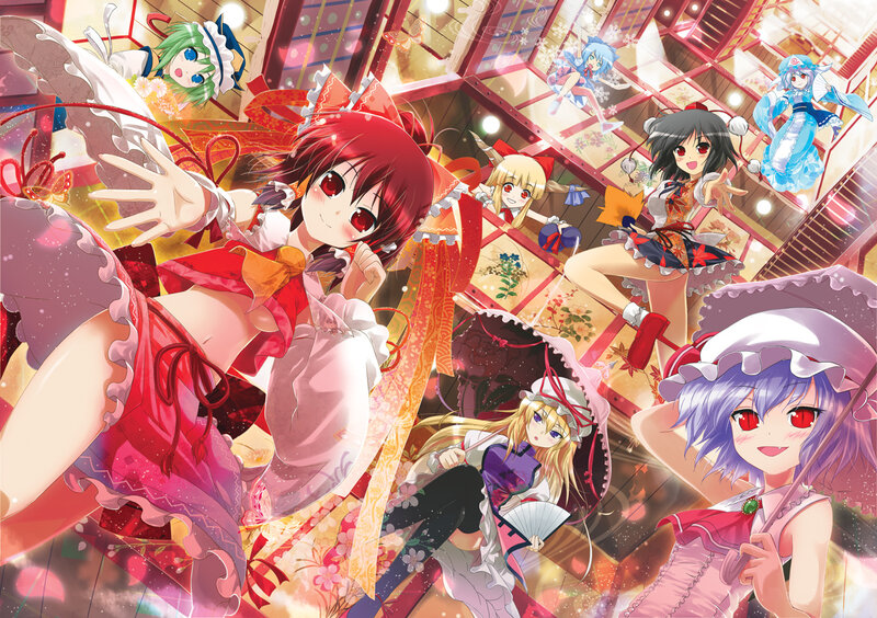 Anime Girls in a Hall