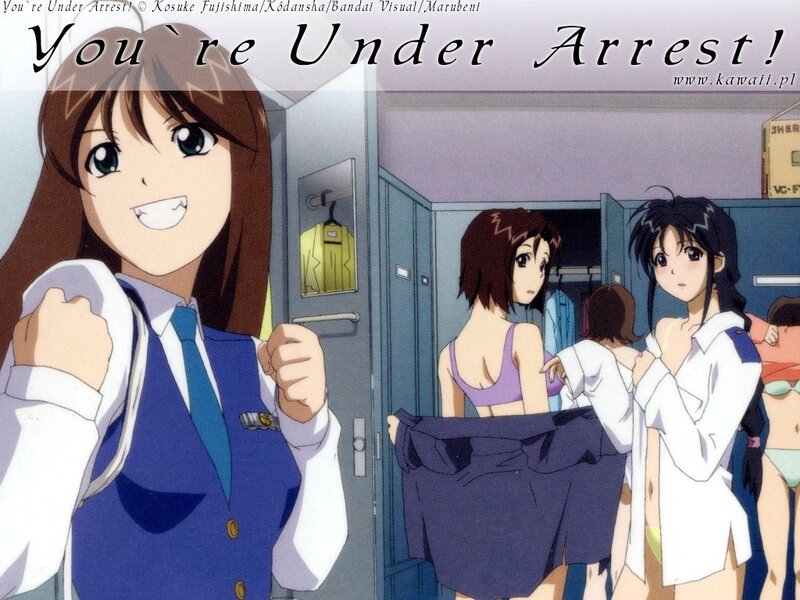 Anime girls in a locker room