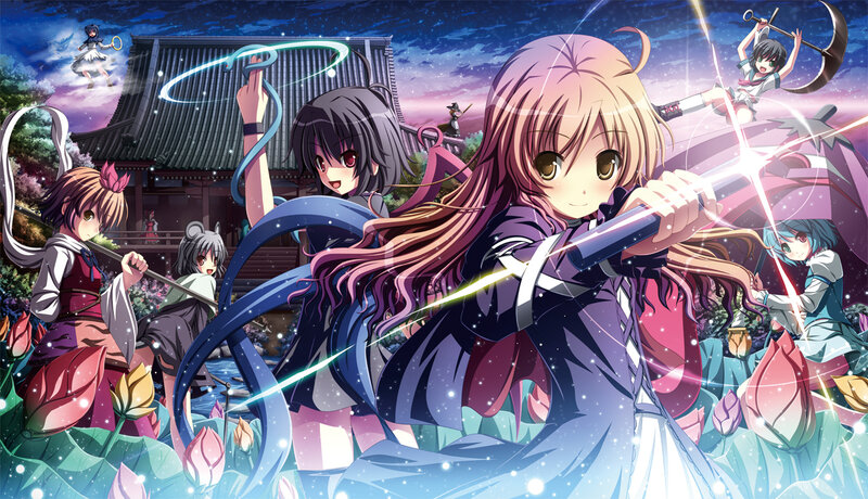 Anime girls in a magical battle