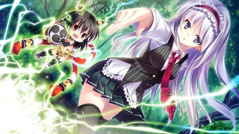 Anime girls in a magical battle