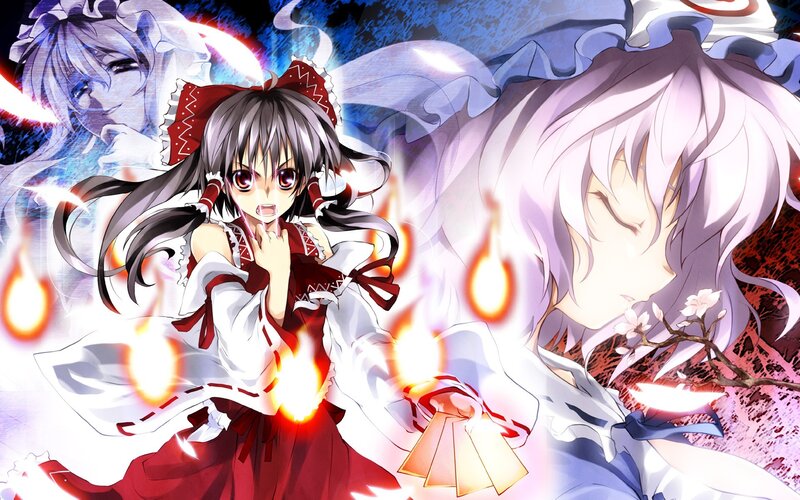 Anime girls in a magical battle
