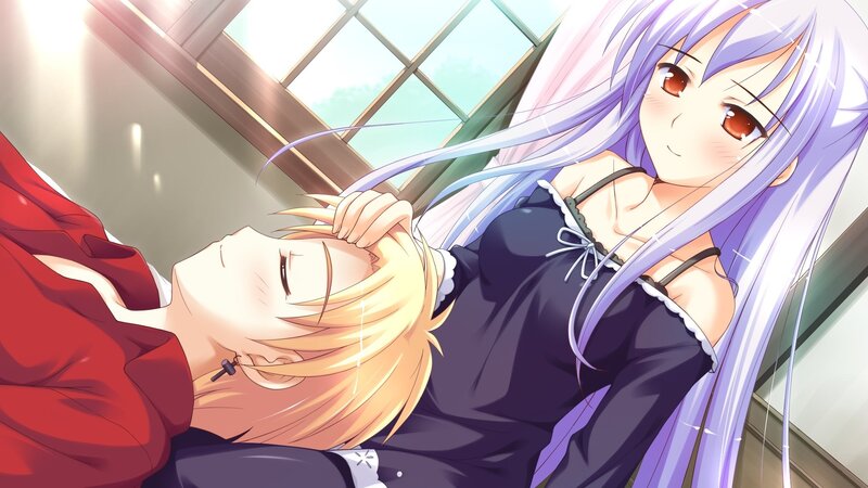 Anime girls in a quiet moment