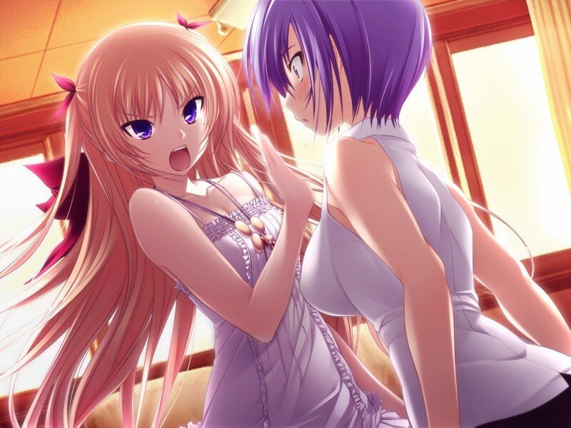 anime girls in a room