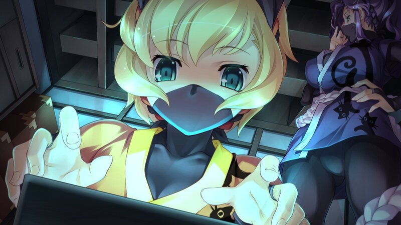 anime girls in a room
