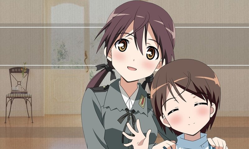 Anime girls in a room
