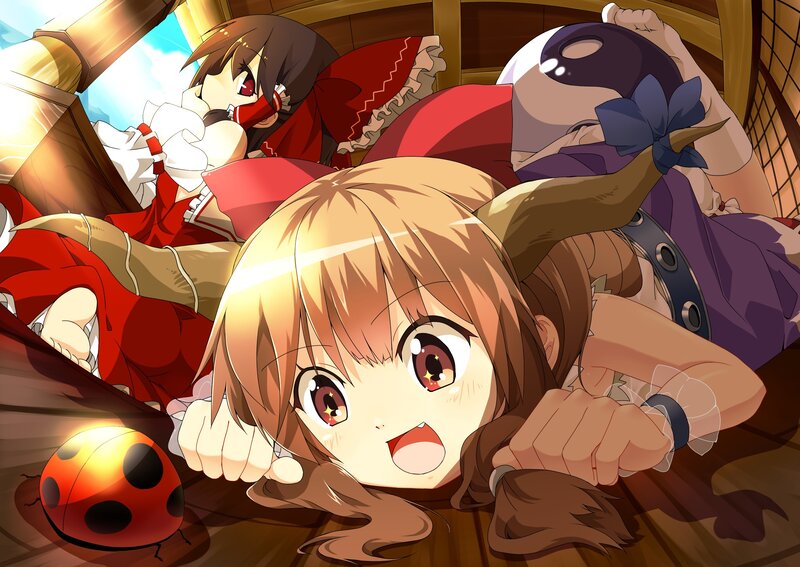 anime girls in a ship cabin