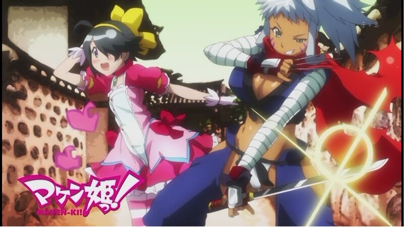 Anime girls in action